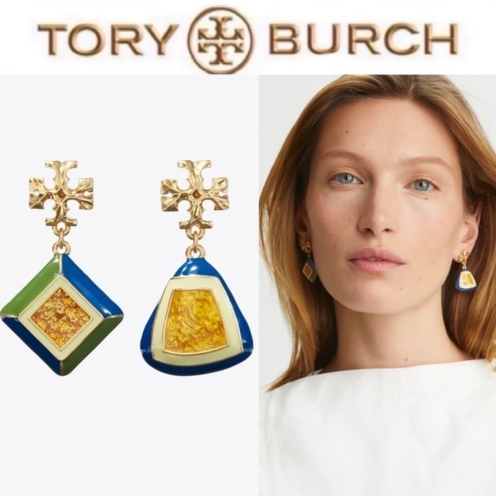 Tory Burch ROXANNE GEO DROP EARRING - Earrings 225$
